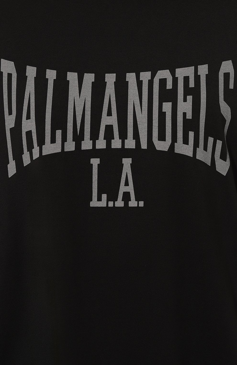 Хлопковая футболка PALM ANGELS черного цвета по цене 22050 руб., арт. PWAA017F24JER001, фото 5 Хлопковая футболка PALM ANGELS, арт. PWAA017F24JER001, фото 5