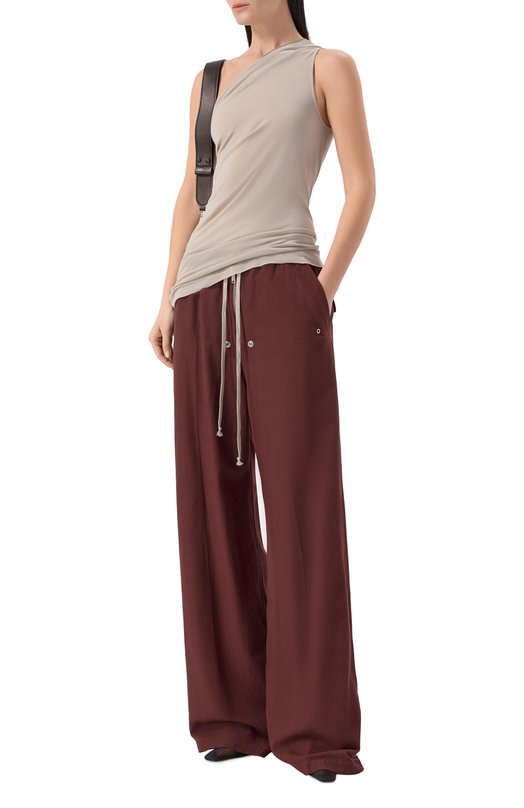 Топ из вискозы и шелка Rick Owens RP01F6138/JS Серый  RP01F6138/JS Фото 2