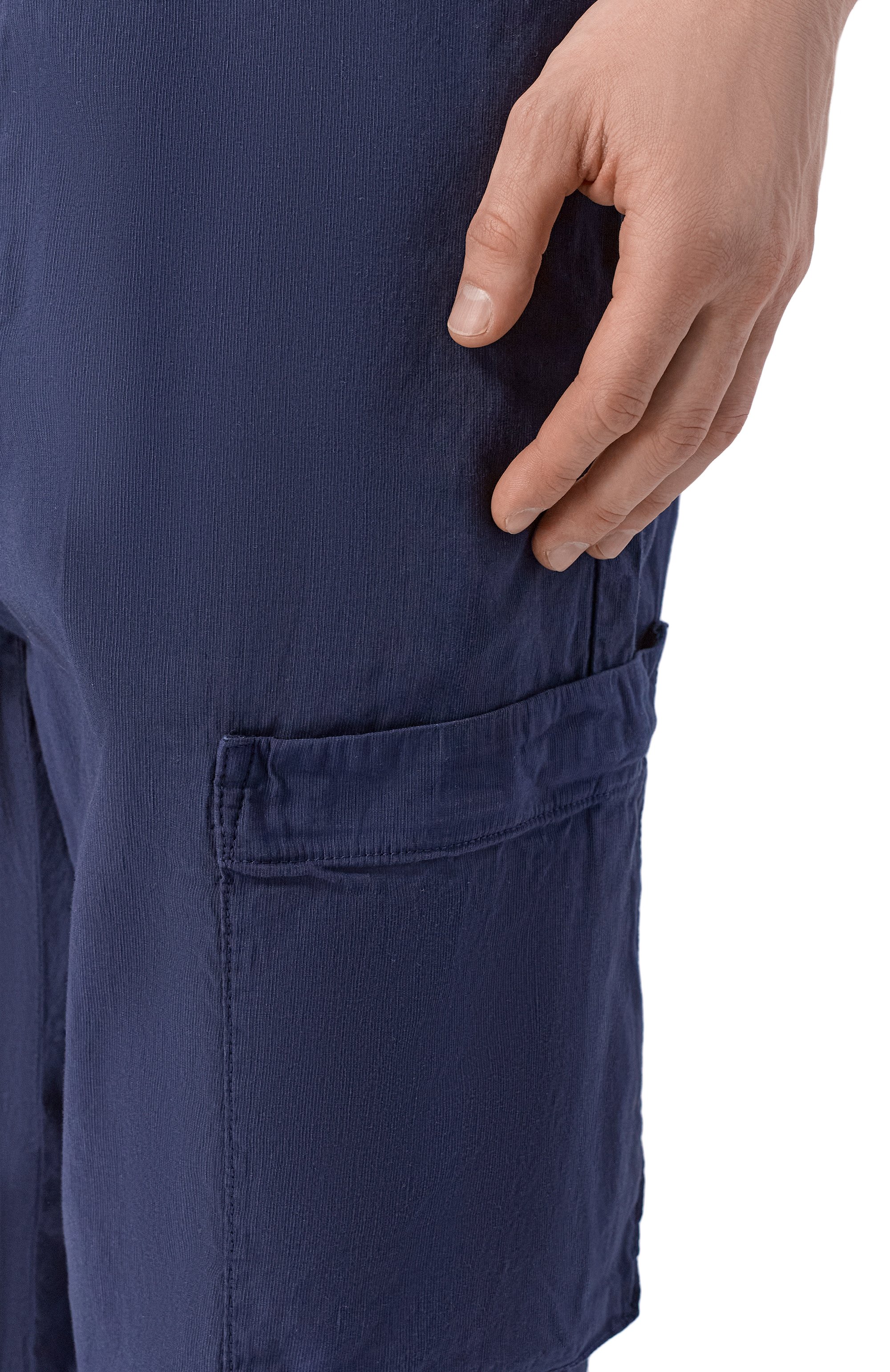 Брюки из хлопка и льна C.P. COMPANY, арт. 20CMPA253A/110658G, фото 5