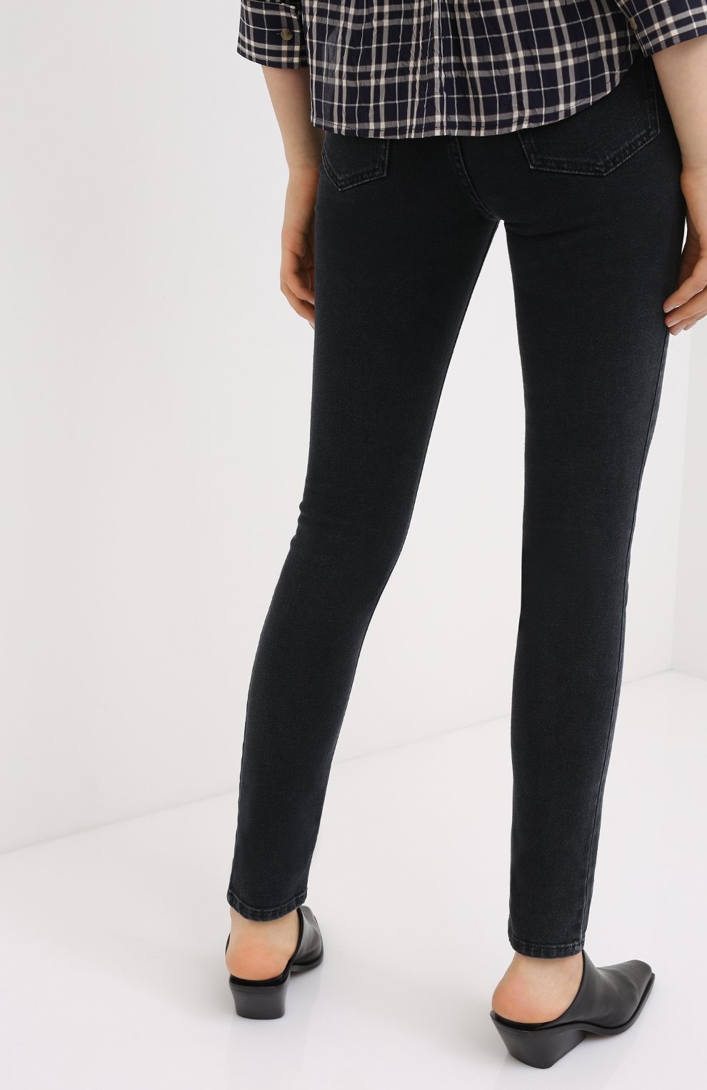 Джинсы BALMAIN темно-серого цвета по цене 65950 руб., арт. UF15460/D062, фото 4 Джинсы BALMAIN, арт. UF15460/D062, фото 4