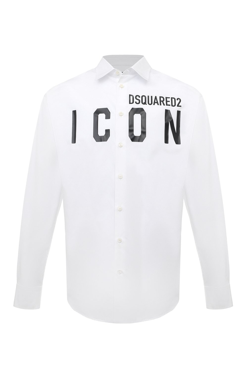 Хлопковая рубашка icon DSQUARED2 белого цвета по цене 48100 руб., арт. S79DL0026/S36275, фото 1 Хлопковая рубашка icon DSQUARED2, арт. S79DL0026/S36275, фото 1