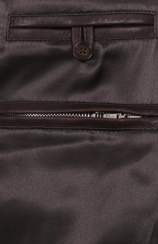 Кожаный бомбер Dolce & Gabbana G9BIJL/HULQX Коричневый  G9BIJL/HULQX Фото 7