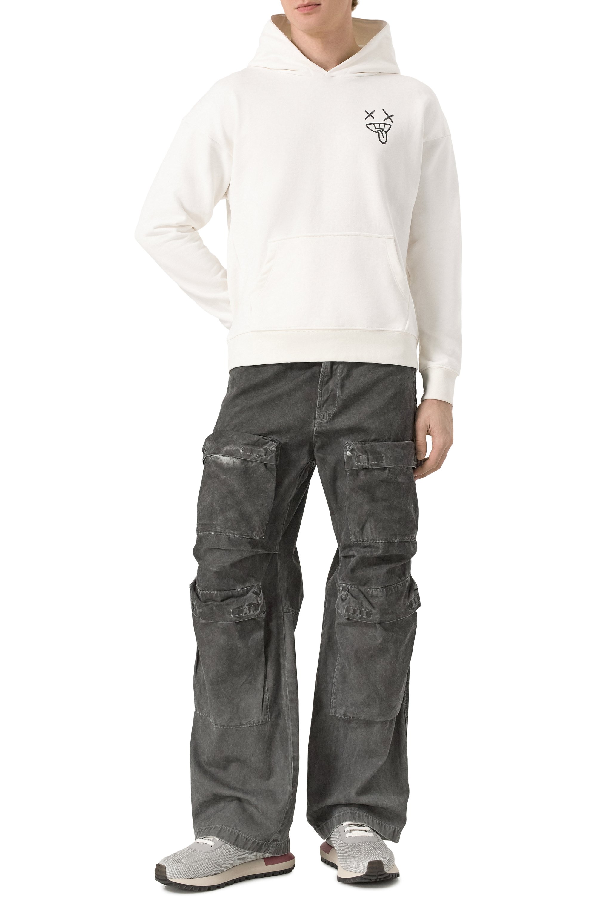 Текстильные кроссовки EMPORIO ARMANI, арт. X4X684/XR324, фото 2