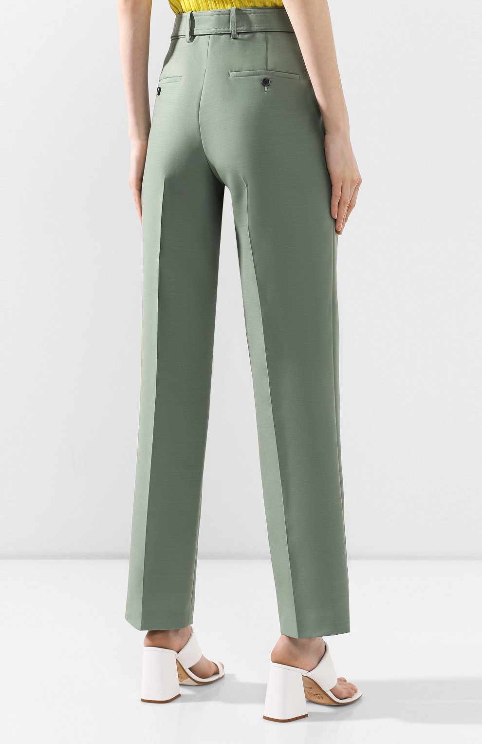 Брюки из смеси шерсти и шелка HELMUT LANG, арт. K01HW205, фото 4