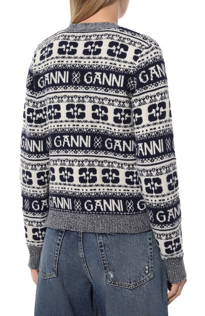 Шерстяной кардиган GANNI, арт. K2093, фото 4