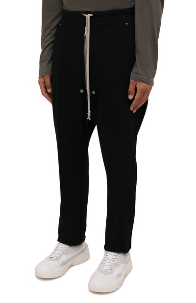 Брюки из хлопка и шерсти RICK OWENS, арт. RU02A5392/WCF, фото 3