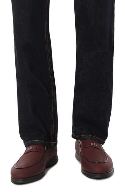 Кожаные лоферы ZILLI, арт. H0014AM1947VRUL02, фото 3