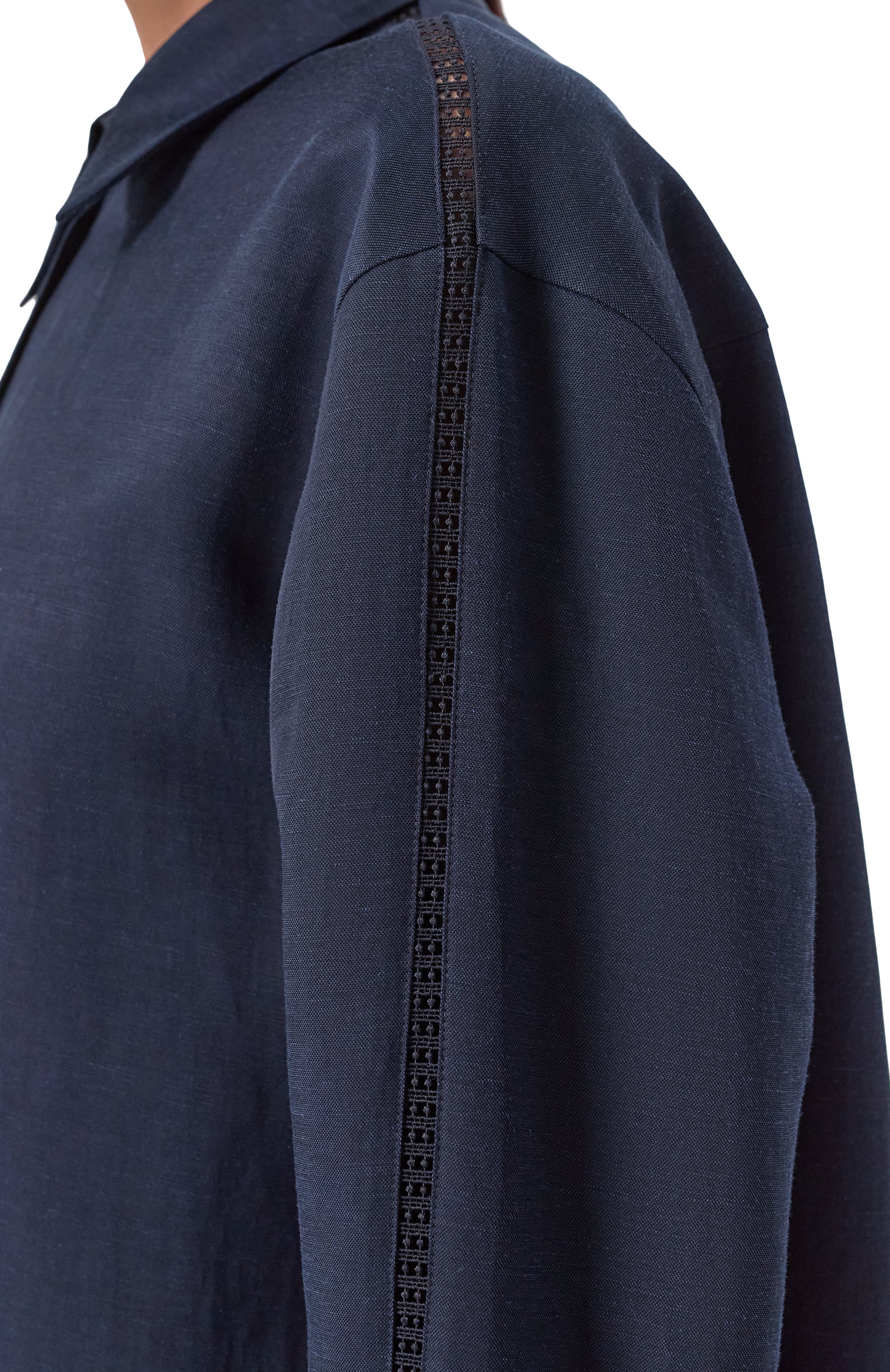 Рубашка из вискозы и льна BOSS, арт. 50535297, фото 5