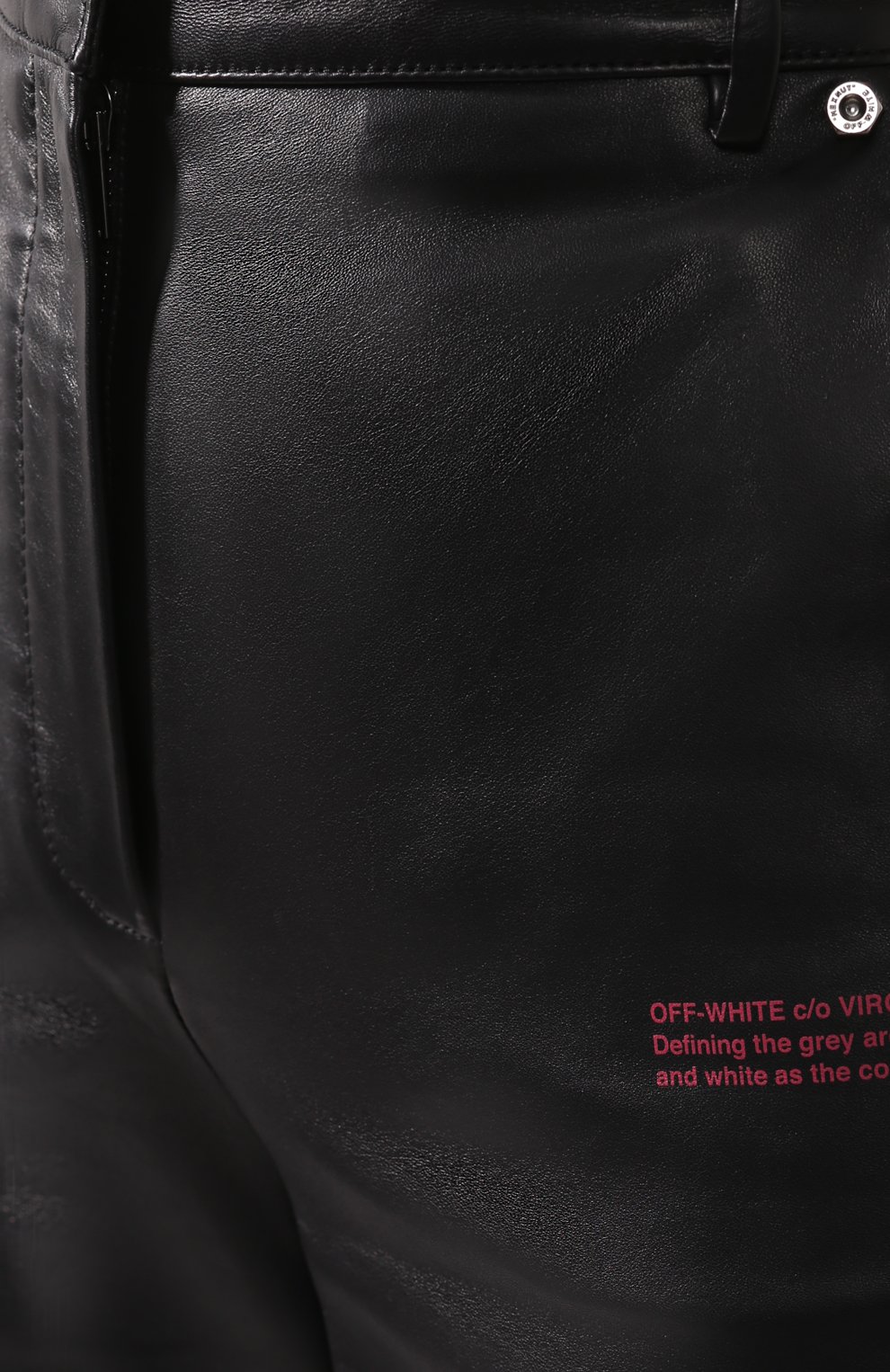 Кожаные кюлоты OFF-WHITE, арт. 0WJB006R20F990681000, фото 5