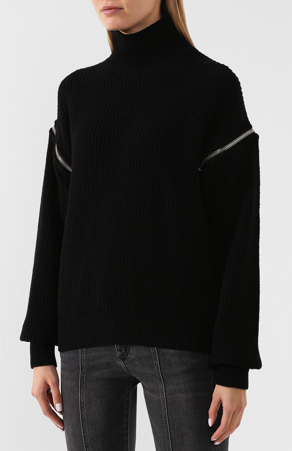 Свитер MSGM черного цвета по цене 38350 руб., арт. 2742MDM222 195963, фото 3 Свитер MSGM, арт. 2742MDM222 195963, фото 3