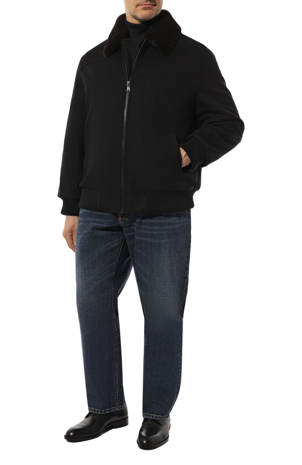 Кашемировый бомбер с воротником из норки VICTORIA KUSENKOVA, арт. 779110249648, фото 2