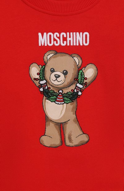 Хлопковый свитшот MOSCHINO, арт. HQF08V/LCA14/4-8, фото 3