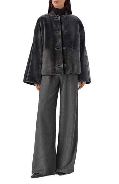 Женская двусторонняя дубленка из ягненка GIORGIO ARMANI, арт. GW004202/AF29325