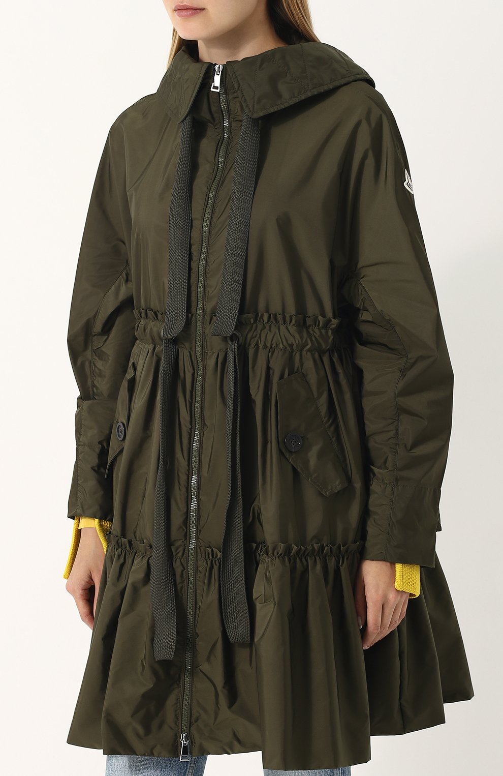 Однотонная парка свободного кроя с капюшоном MONCLER, арт. D1-093-49037-05-54155, фото 3