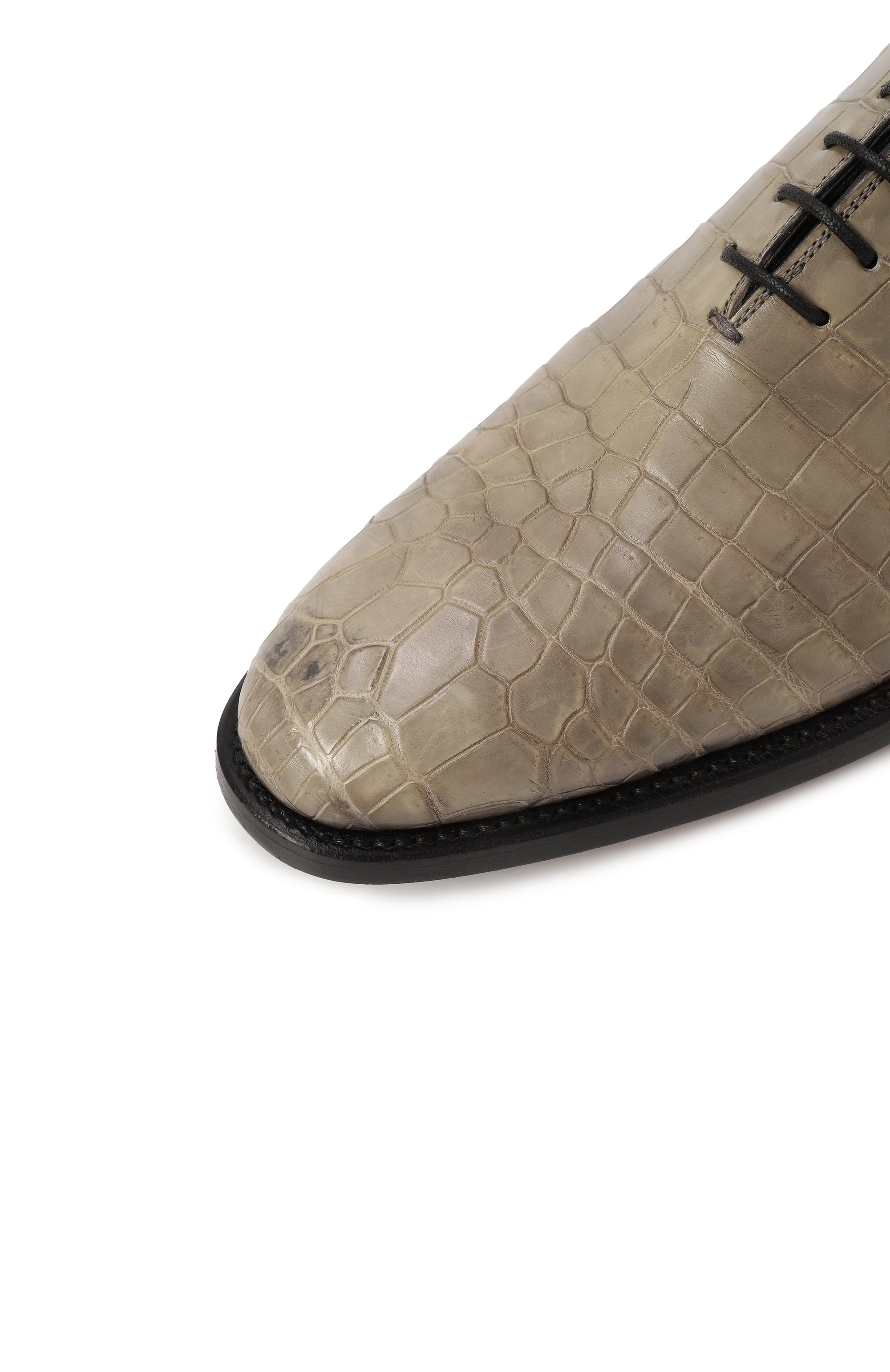 Оксфорды из кожи крокодила KITON, арт. USSCAR0/N102, фото 5