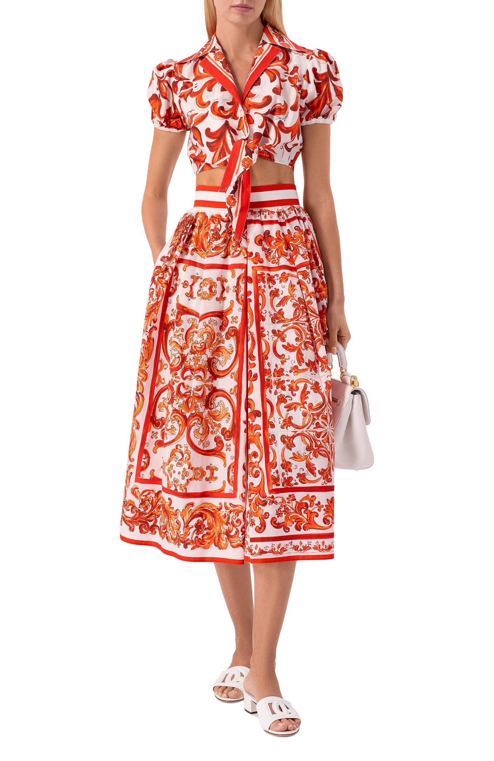 Хлопковая рубашка DOLCE & GABBANA, арт. F5T66T/GDDRD, фото 2