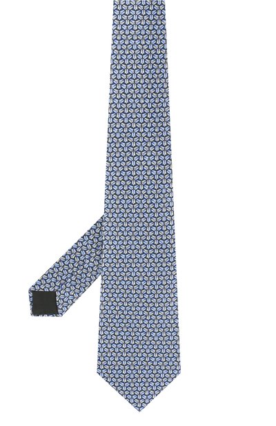 Шелковый галстук LANVIN голубого цвета по цене 9440 руб., арт. 2855/TIE, фото 2 Шелковый галстук LANVIN, арт. 2855/TIE, фото 2