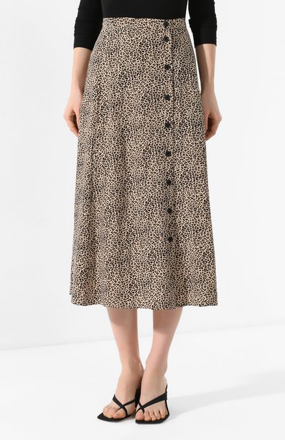 Юбка-миди ZADIG AND VOLTAIRE леопардового цвета по цене 34050 руб., арт. SJCF0302F, фото 3 Юбка-миди ZADIG AND VOLTAIRE, арт. SJCF0302F, фото 3