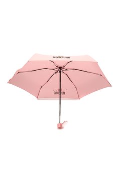 Женский складной зонт MOSCHINO светло-розового цвета, арт. 8042-SUPERMINI | Фото 3 (Материал: Текстиль, Металл, Синтетический материал; Материал сплава: Проставлено; Нос: Не проставлено)