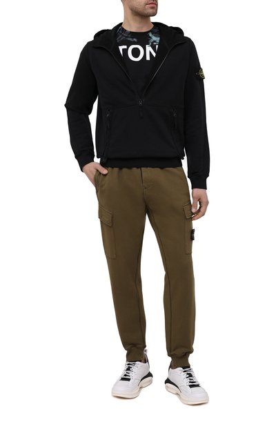 Хлопковые джоггеры STONE ISLAND, арт. 741565251, фото 2