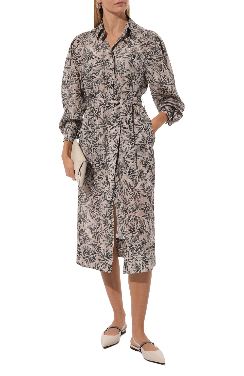 Шелковое платье BRUNELLO CUCINELLI, арт. MP913AFE12, фото 2