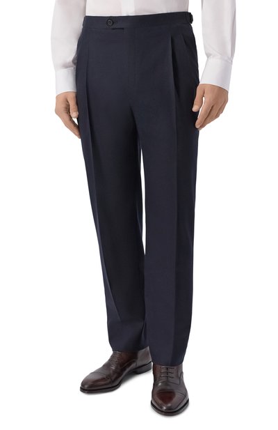 Шерстяные брюки CORNELIANI темно-синего цвета по цене 69950 руб., арт. 284L21/2A18535, фото 3 Шерстяные брюки CORNELIANI, арт. 284L21/2A18535, фото 3