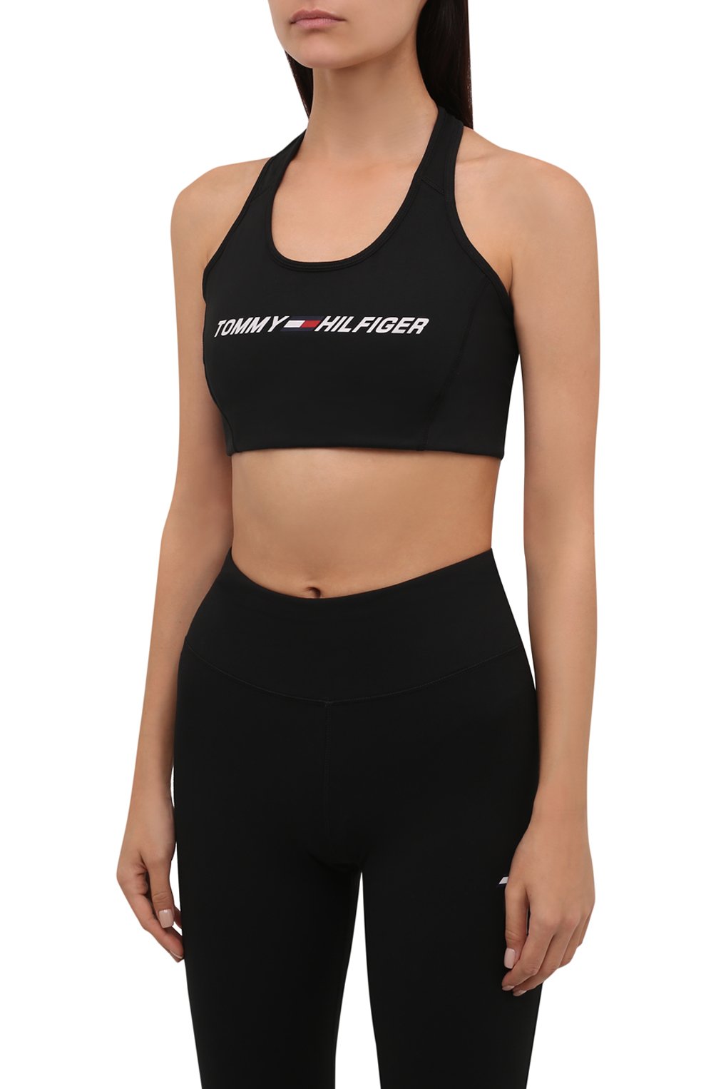 Бра-топ TOMMY HILFIGER черного цвета по цене 4490 руб., арт. S10S100973, фото 3 Бра-топ TOMMY HILFIGER, арт. S10S100973, фото 3