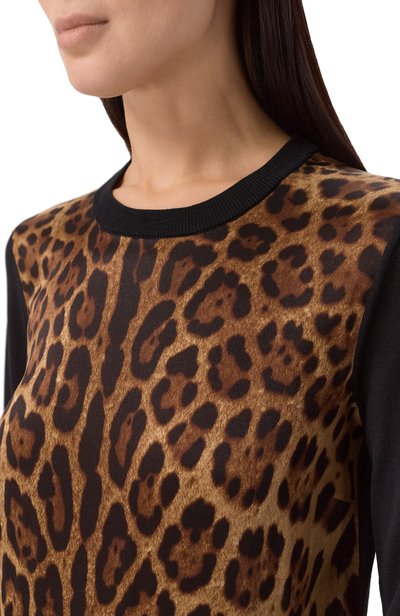 Комбинированный пуловер DOLCE & GABBANA, арт. FXX31T/JGMGS, фото 5
