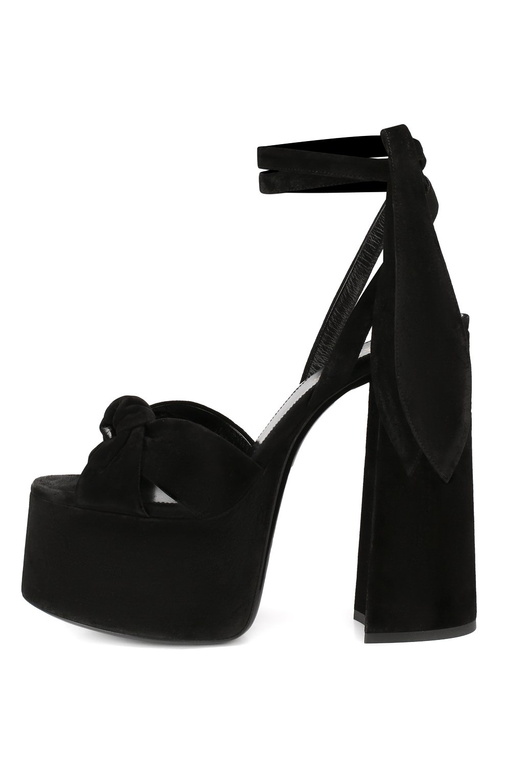 Замшевые босоножки  paige SAINT LAURENT, арт. 551819/0LI00, фото 3