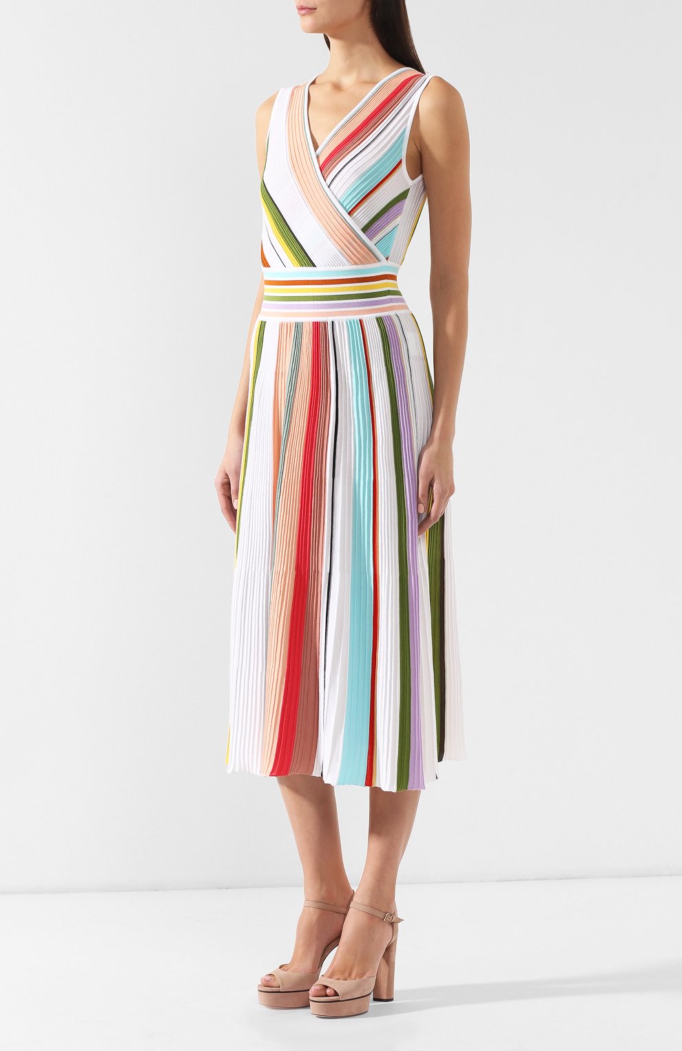 Хлопковое платье MISSONI разноцветного цвета по цене 89950 руб., арт. MDG00220/BK0485, фото 3 Хлопковое платье MISSONI, арт. MDG00220/BK0485, фото 3