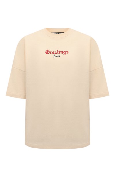 Хлопковая футболка PALM ANGELS, арт. PMAA002S22JER0030325, фото 1