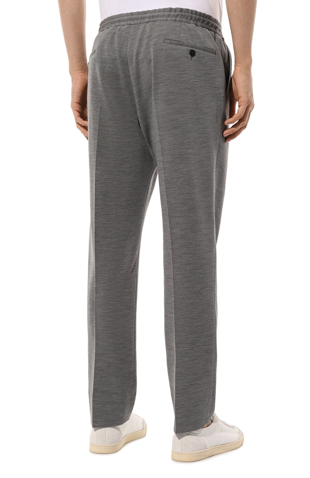 Брюки из шерсти и хлопка CORNELIANI светло-серого цвета по цене 52750 руб., арт. 934L19-9318800, фото 4 Брюки из шерсти и хлопка CORNELIANI, арт. 934L19-9318800, фото 4