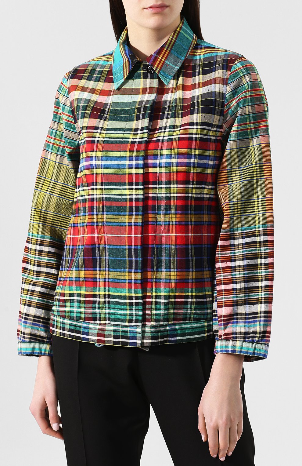 Хлопковый жакет DRIES VAN NOTEN разноцветного цвета по цене 49850 руб., арт. 191-30508-7036, фото 3 Хлопковый жакет DRIES VAN NOTEN, арт. 191-30508-7036, фото 3