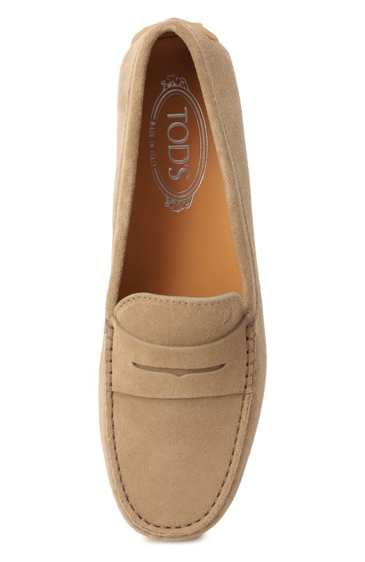 Замшевые мокасины City Gommino Tod’s XXW10L00010RE0 Бежевый  XXW10L00010RE0 Фото 6