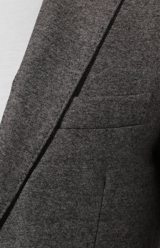 Пиджак из шерсти и хлопка Fradi Серый, фото 7