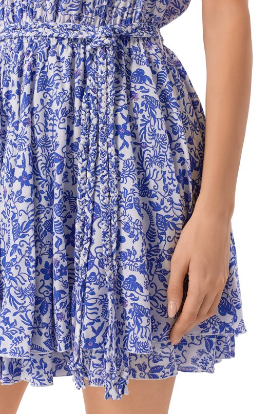 Платье из вискозы Poupette St Barth WL5R26NVPTWU Синий  WL5R26NVPTWU Фото 4