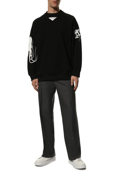 Хлопковый свитшот PRADA, арт. UJL11A-10IO-F0002-221, фото 2