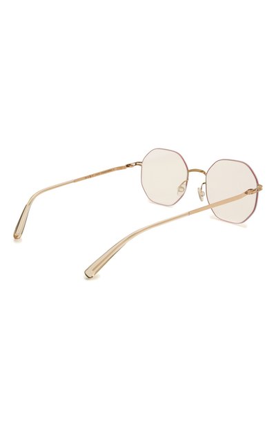Оправа MYKITA золотого цвета по цене 47700 руб., арт. KA0RI/G0LD/C0RALRED/CLEAR 147, фото 4 Оправа MYKITA, арт. KA0RI/G0LD/C0RALRED/CLEAR 147, фото 4