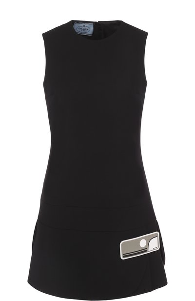 Приталенное шерстяное мини-платье без рукавов PRADA, арт. P35Z4-1P8E-F0700, фото 1