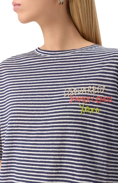 Льняная футболка DSQUARED2, арт. S73GC0296/S23601, фото 5
