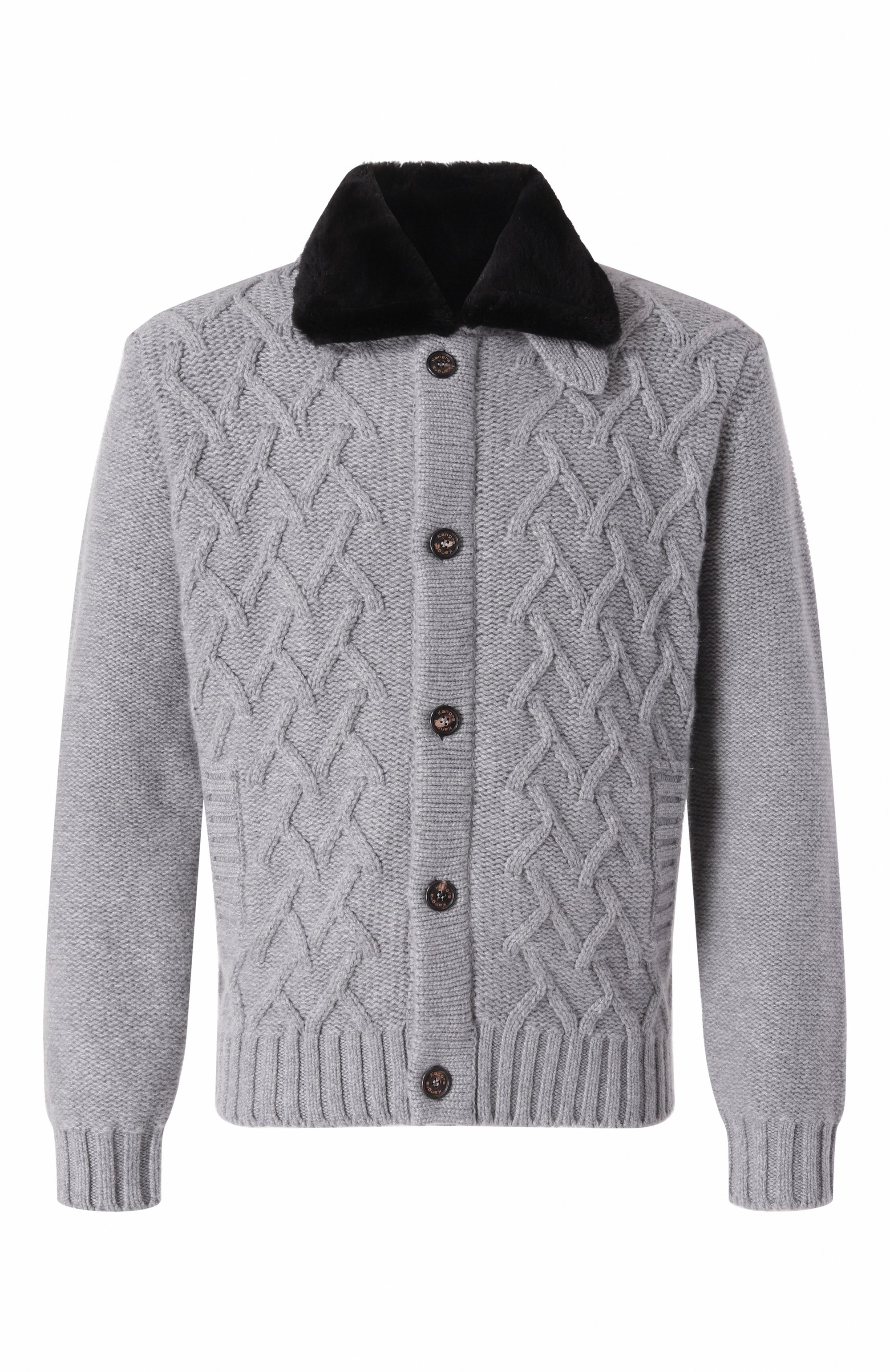 Кашемировый кардиган с отделкой из бобра KANGRA, арт. 9351/56 02, фото 1