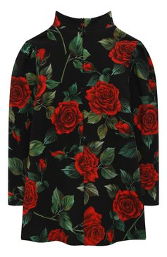 Детское хлопковое платье DOLCE & GABBANA разноцветного цвета, арт. L5JD7L/HS7MR/2-6 | Фото 2 (Рукава: Длинные; Случай: Повседневный; Материал сплава: Проставлено; Материал внешний: Хлопок; Девочки Кросс-КТ: Платье-одежда; Драгоценные камни: Проставлено; Материал подклада: Хлопок)