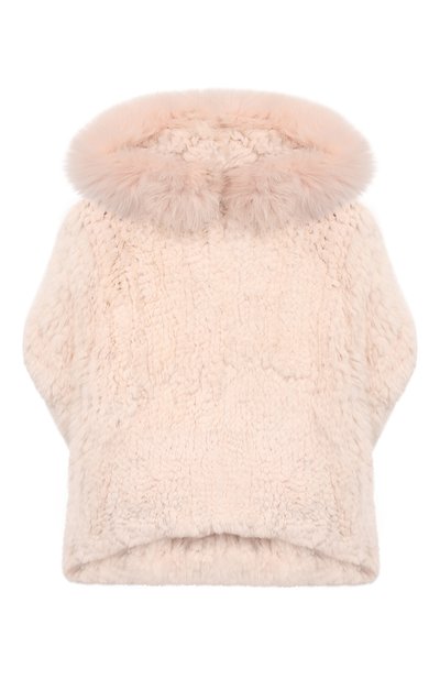 Пончо из кролика YVES SALOMON ENFANT, арт. 20WEC321XXKREX/12-14, фото 1