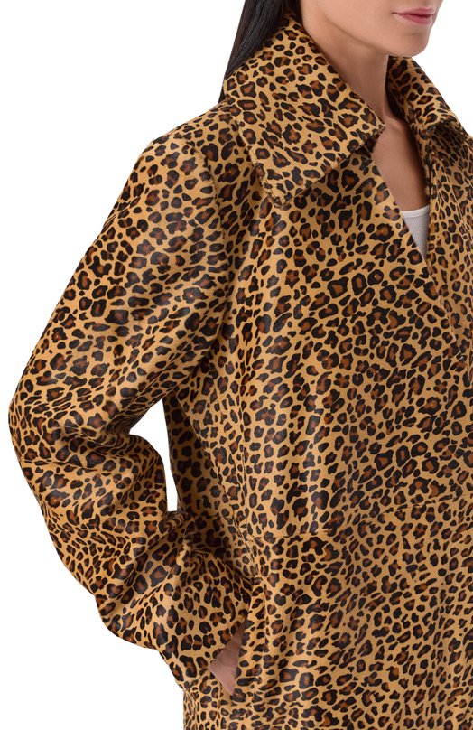 Кожаное пальто Co 6997ACHL-F25 Леопардовый  6997ACHL-F25 Фото 5