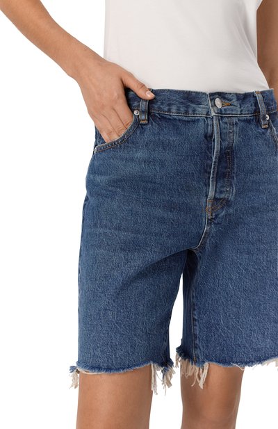 Джинсовые шорты FRAME DENIM синего цвета по цене 42850 руб., арт. 4004RF210, фото 5 Джинсовые шорты FRAME DENIM, арт. 4004RF210, фото 5