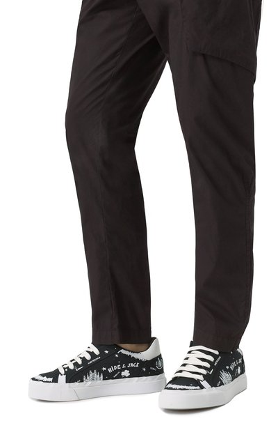 Комбинированные кеды toby HIDE AND JACK, арт. DSERLBLKWHT, фото 3