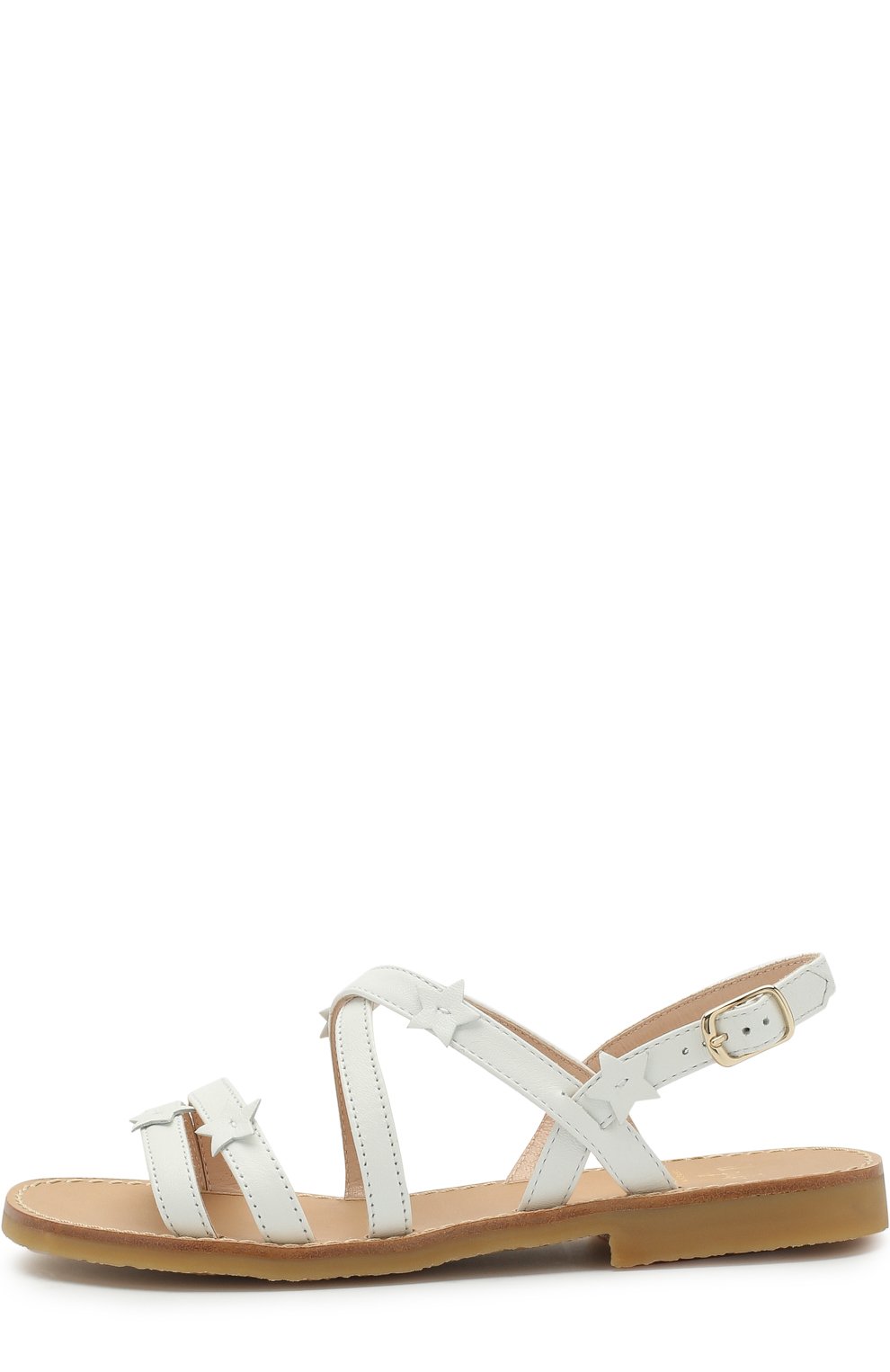 Кожаные сандалии на ремешке IL GUFO белого цвета по цене 19350 руб., арт. G740/VITELL0 NAPPAC0/31-34, фото 2 Кожаные сандалии на ремешке IL GUFO, арт. G740/VITELL0 NAPPAC0/31-34, фото 2