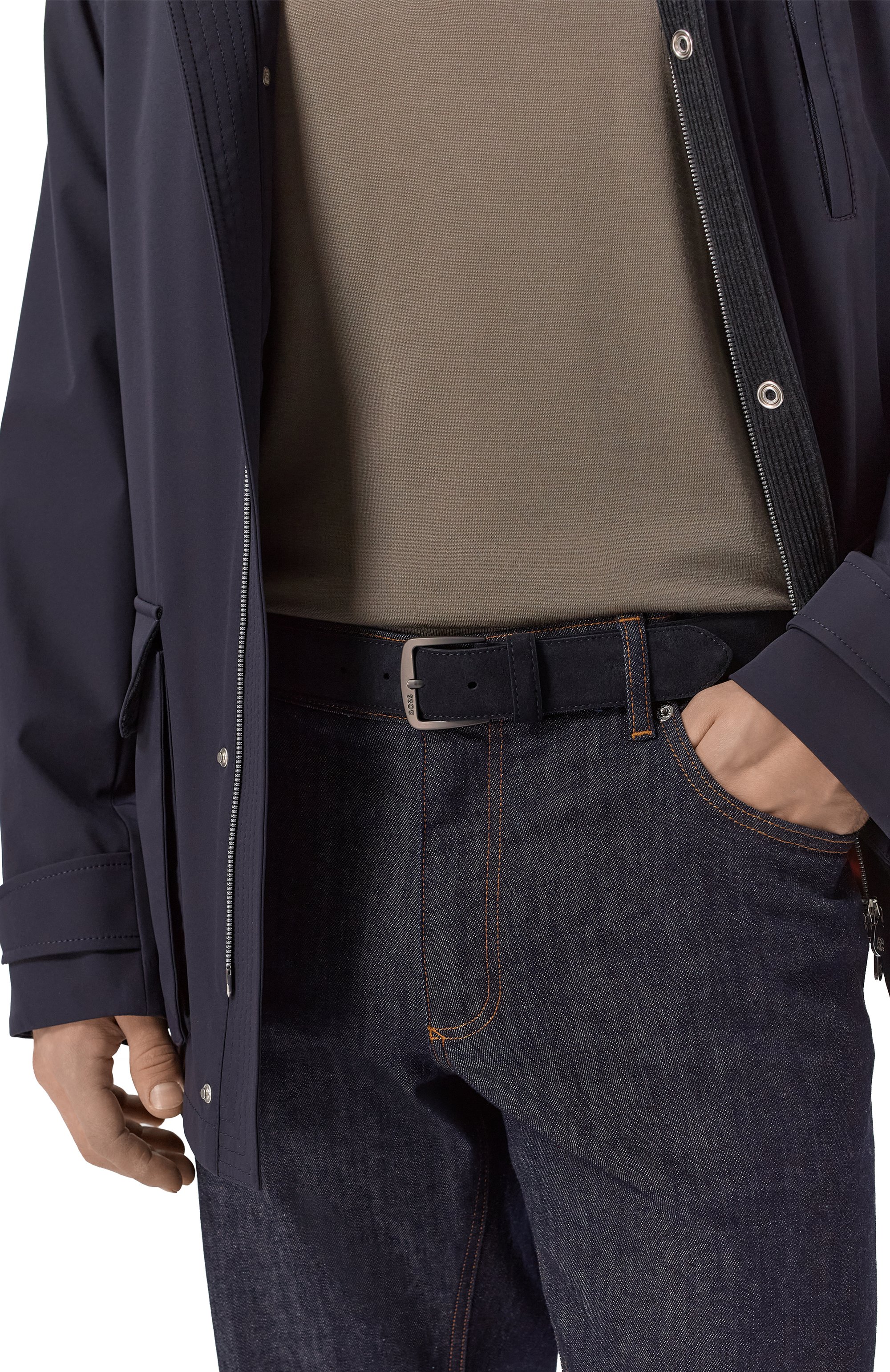 Замшевый ремень BOSS, арт. 50558716, фото 2