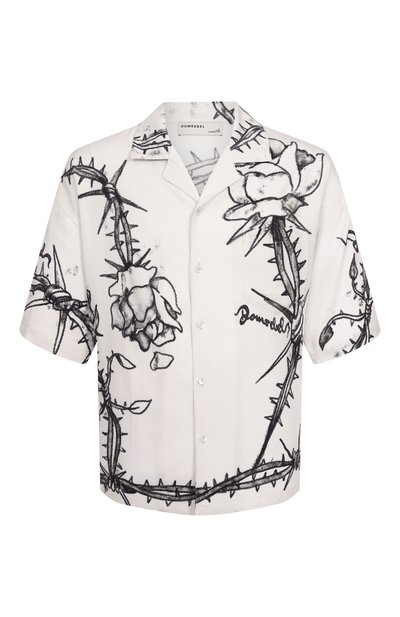 Мужская рубашка из вискозы DOMREBEL, арт. M INKED/CAMP C0LLAT SHIRT