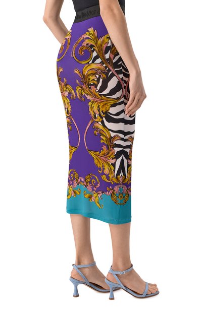 Юбка из вискозы VERSACE JEANS COUTURE, арт. 78HAE8P6/JS475, фото 4